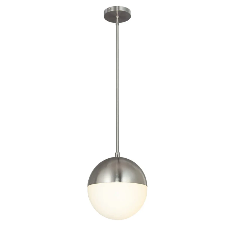 Brushed Nickel LED Pendant from the Fusion Collection
