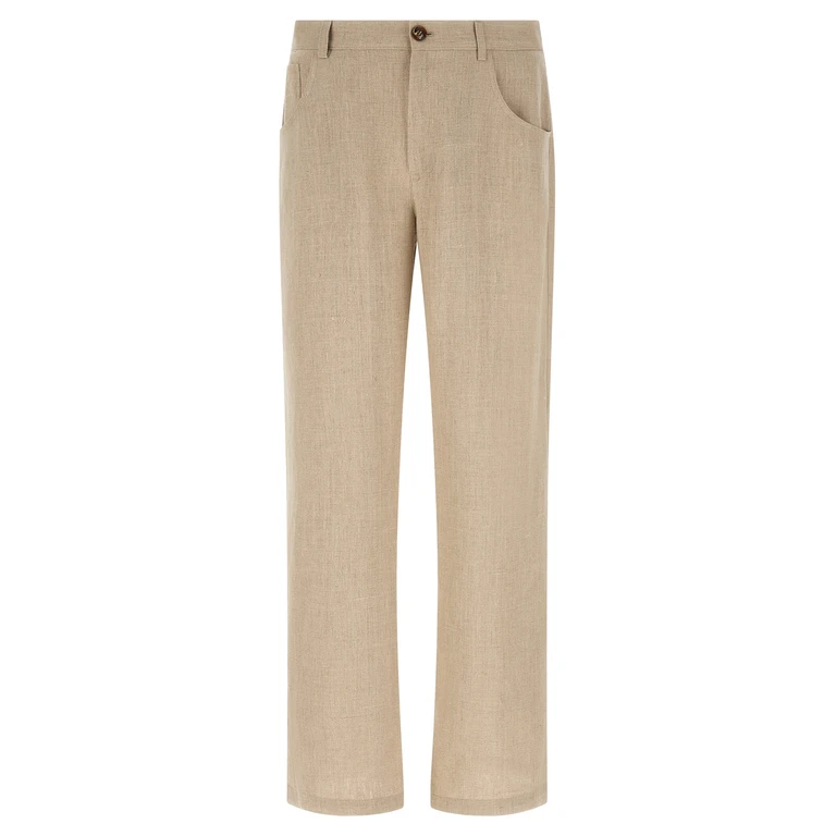 SéFr Arno Pants Beige Linen - Men