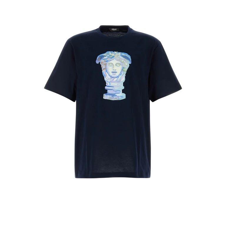 Versace 10133021a13432 1ui20 Navyblue T-shirt
