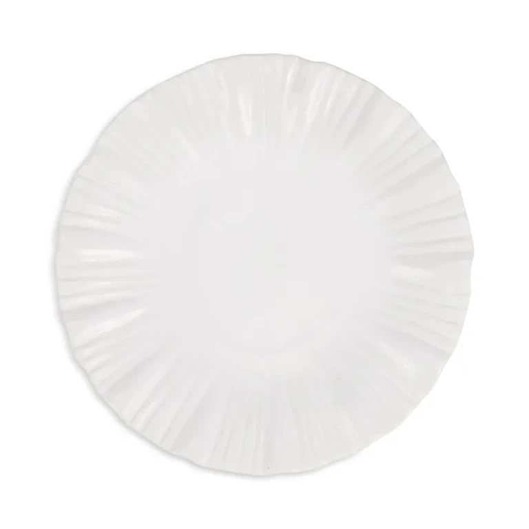 Vietri Bari White Salad Plate