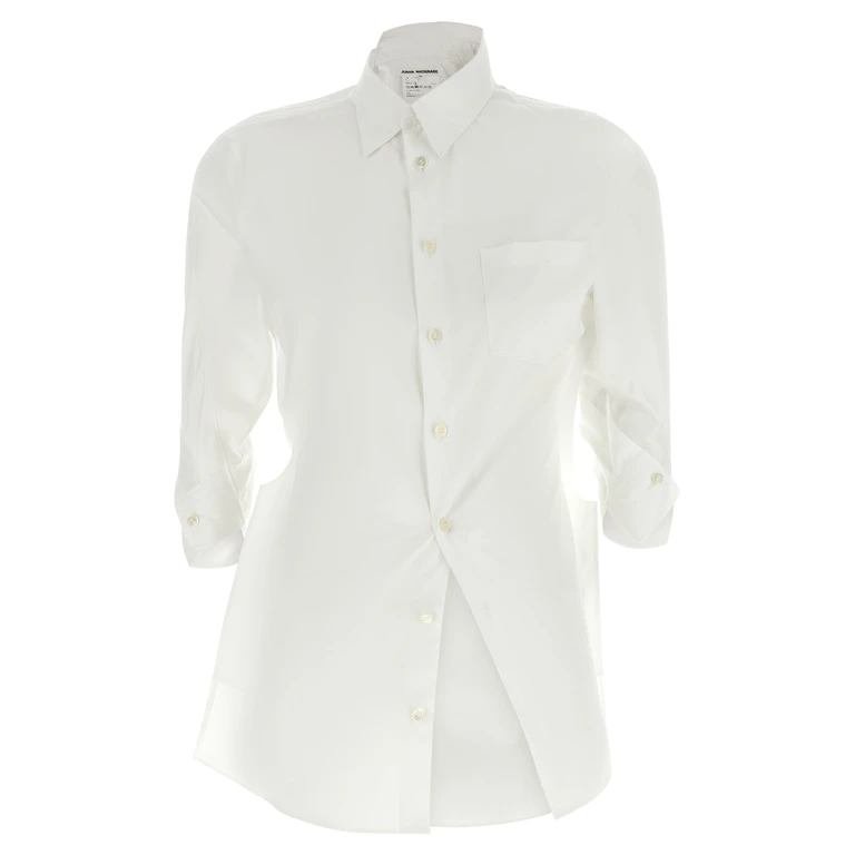 Junya Watanabe Asymmetric Shirt White Cotton Shirt, Blouse - Women