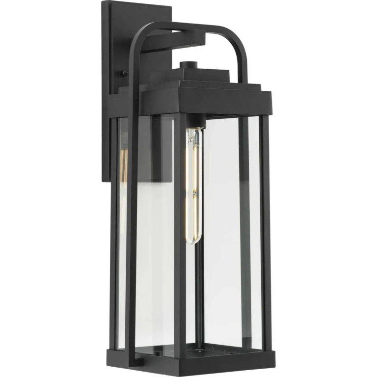 Black One Light Outdoor Wall Lantern from the Walcott Collection