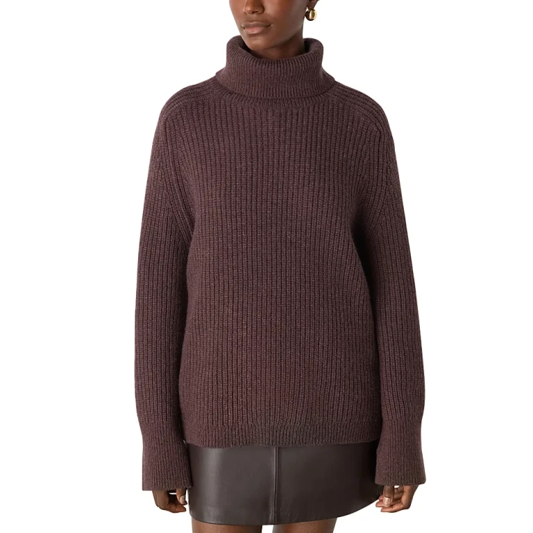 Whistles Heavy Gauge Roll Neck Knit Sweater
