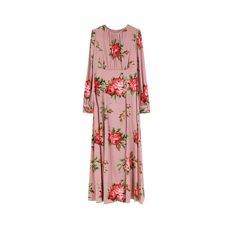 Dolce & Gabbana Dresses Bouquet Rose Seta - Women