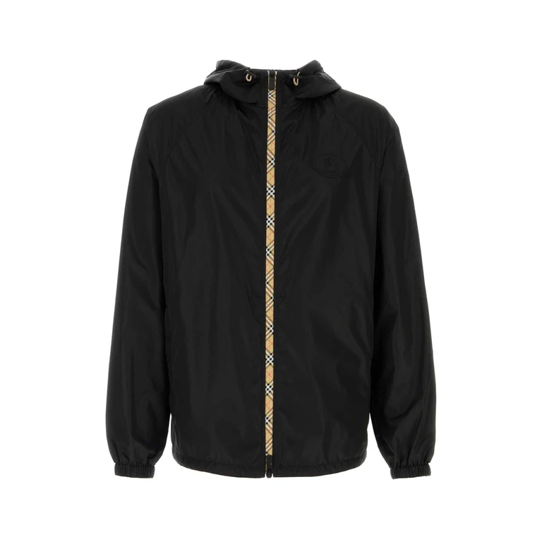 Burberry Black Nylon Windbreaker Polyamide (nylon) Giubbini - Men