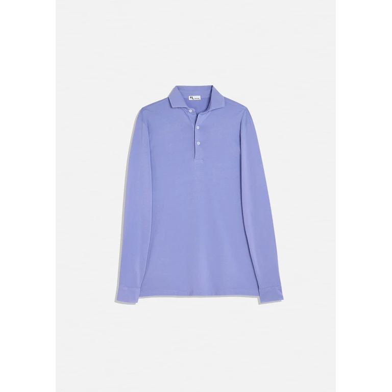 Doppiaa Aapollo Long Sleeves Jersey Polo Purple Sweatshirts & Poloshirts - Unisex