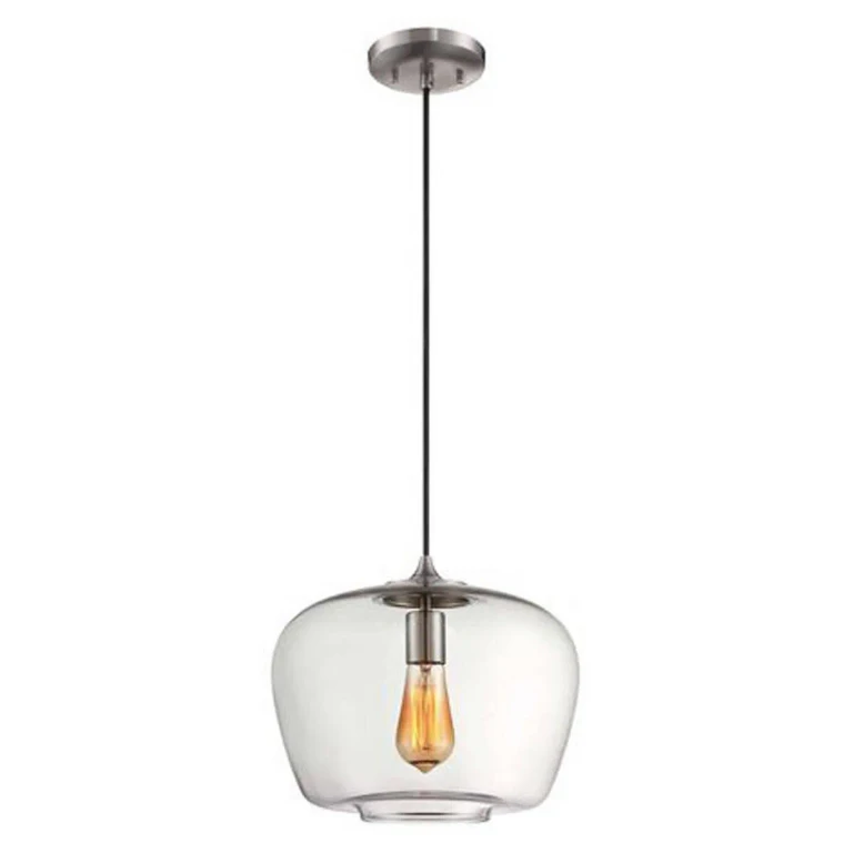 12" Pendant Light in Brushed Nickel