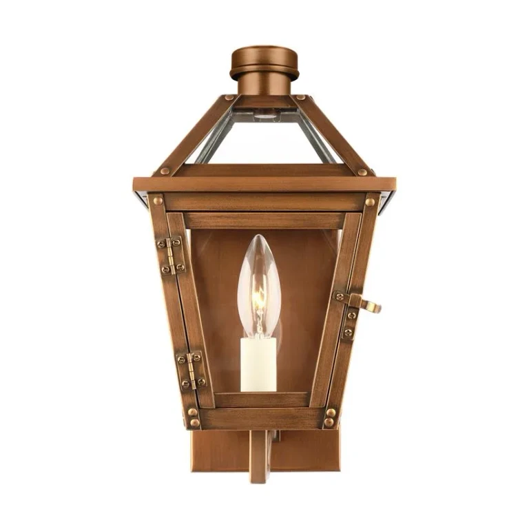 Visual Comfort Studio Hyannis Outdoor Wall Light in Natural Copper by Chapman & Myers