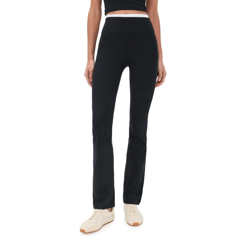 Beyond Yoga Spacedye Layered Bootcut Pants Darkest Night M