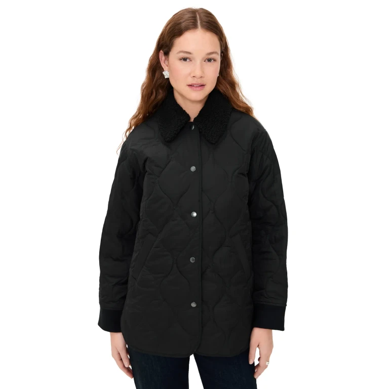 Alex Mill Anne Quilted Jacket In Nylon Olive XS