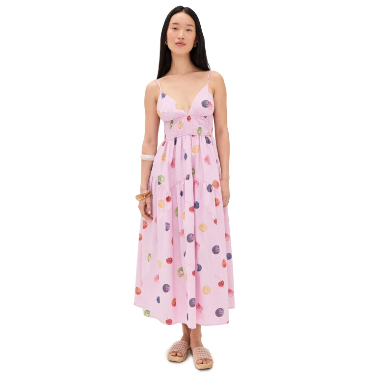 En Saison Fruit Medley Maxi Dress Pink Multi XS