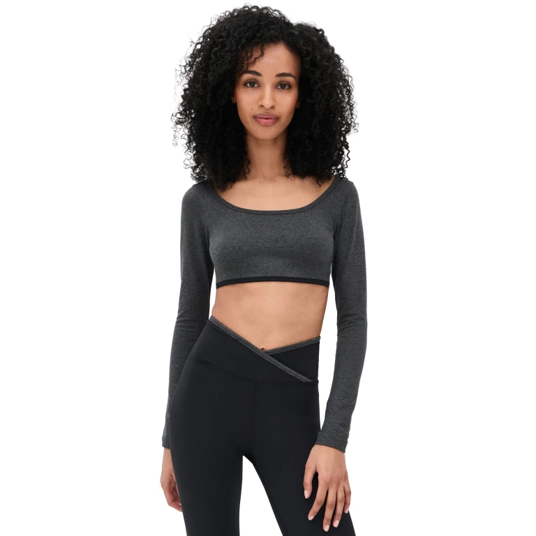 Strut This The City Crop Top Black/Shell XL