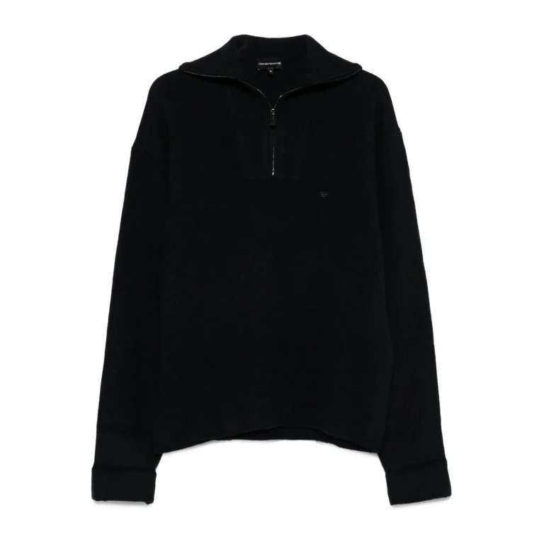 Emporio Armani Pull Col Roulé - Bleu