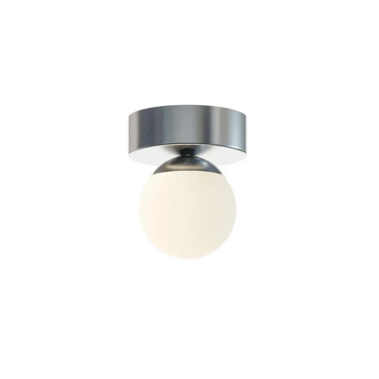Satin Nickel LED Flush Mount from the Pearl Collection