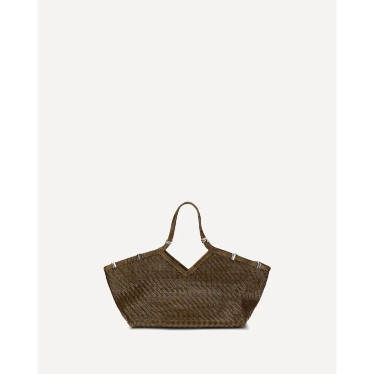 Benedetta Bruzziches Large Usha The Greatest Woven-design Tote Bag