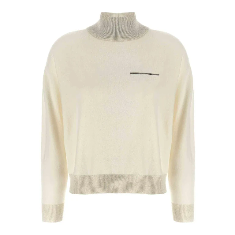 Peserico Pull Col Roulé - Blanc