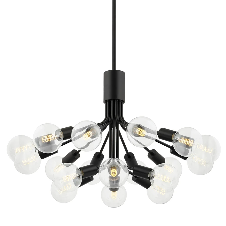 Soft Black Chandelier from the Drea Collection