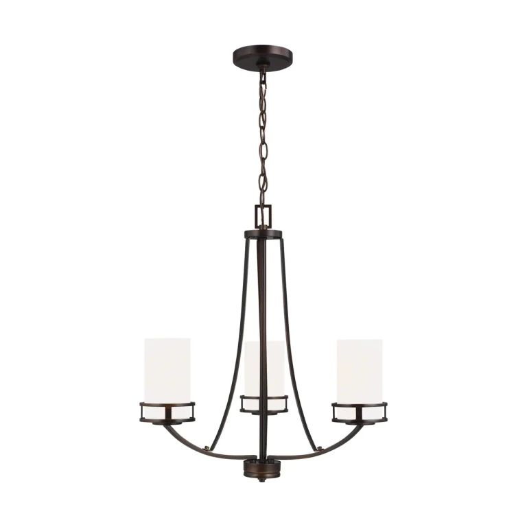 Sea Gull Robie 3-Light Rustic Chandelier in Bronze - 3121603-710