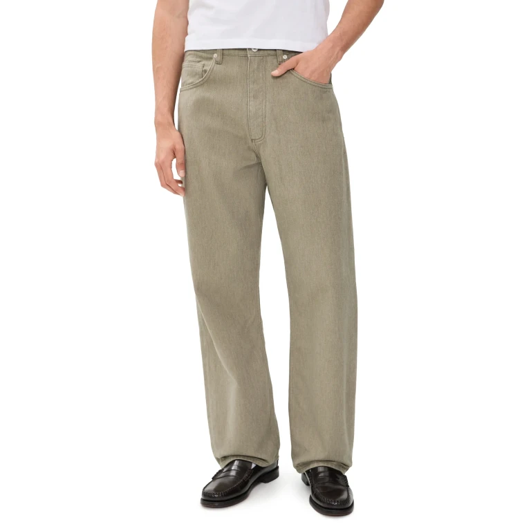 Norse Projects Korshavn Relaxed 5 Pocket Resist Dyed Jeans Vetiver 33