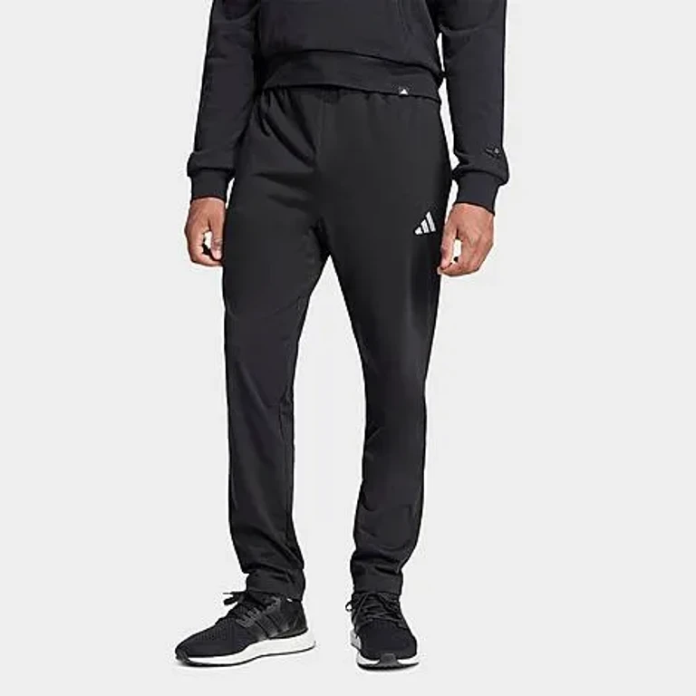 Men's Essentials Small Logo Single-Jersey Pants in Black/White
