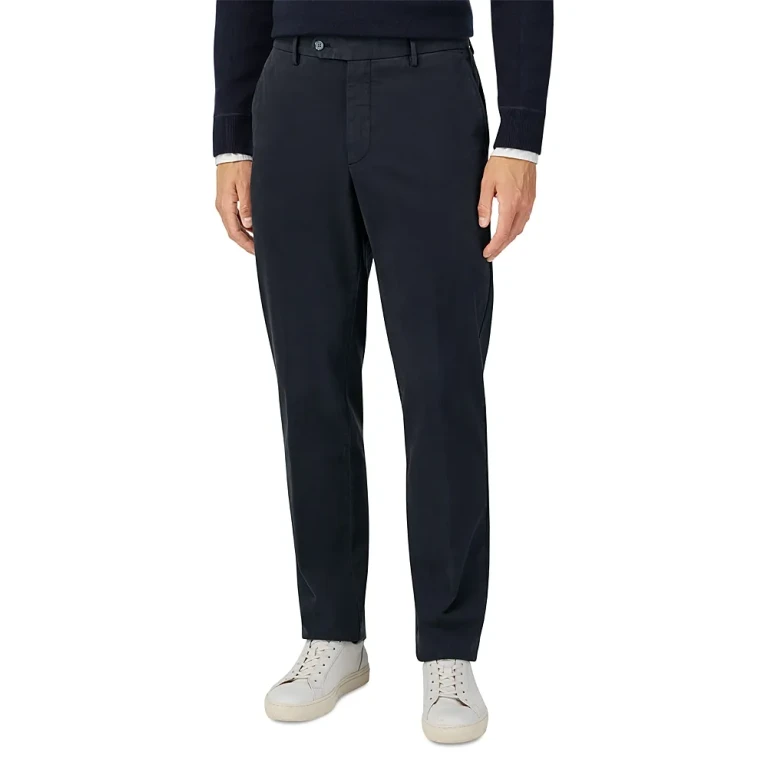 Boggi Milano Garment-Dyed Stretch Cotton Trousers