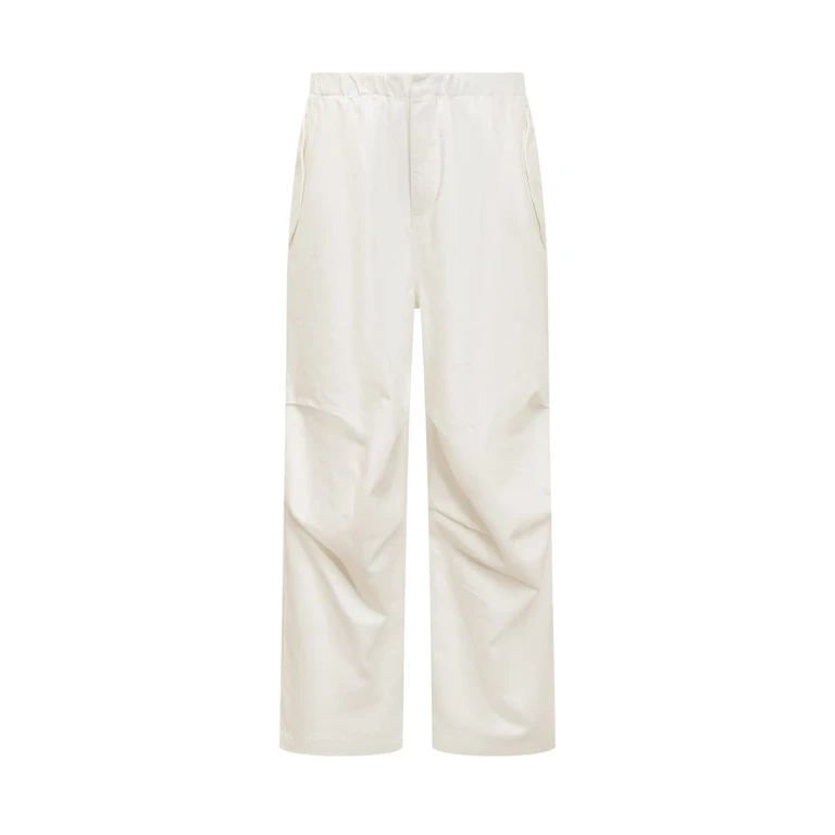 질샌더 화이트 코튼 팬츠