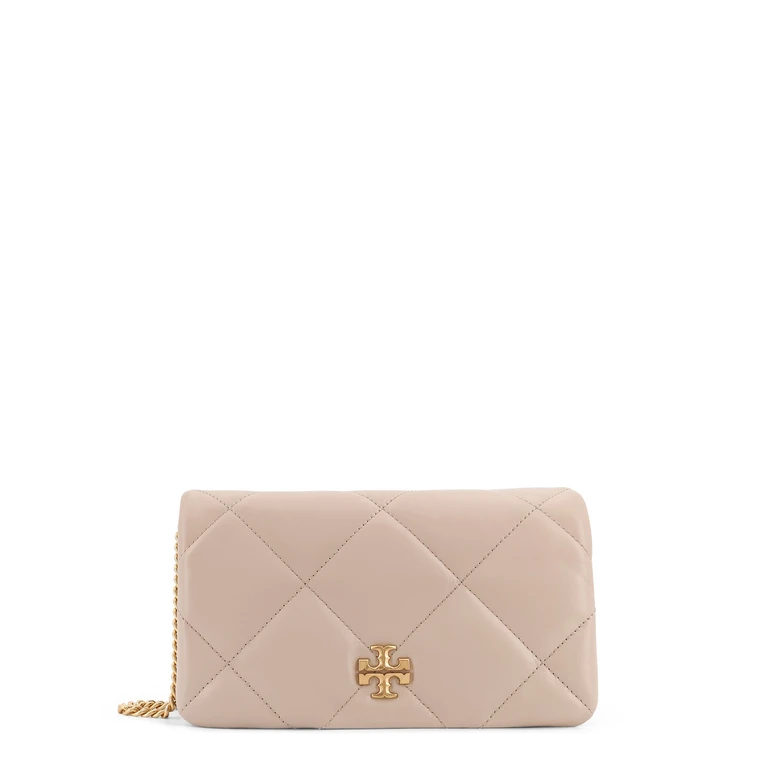 Tory Burch Kira Diamond Quilt Leather Chain Wallet