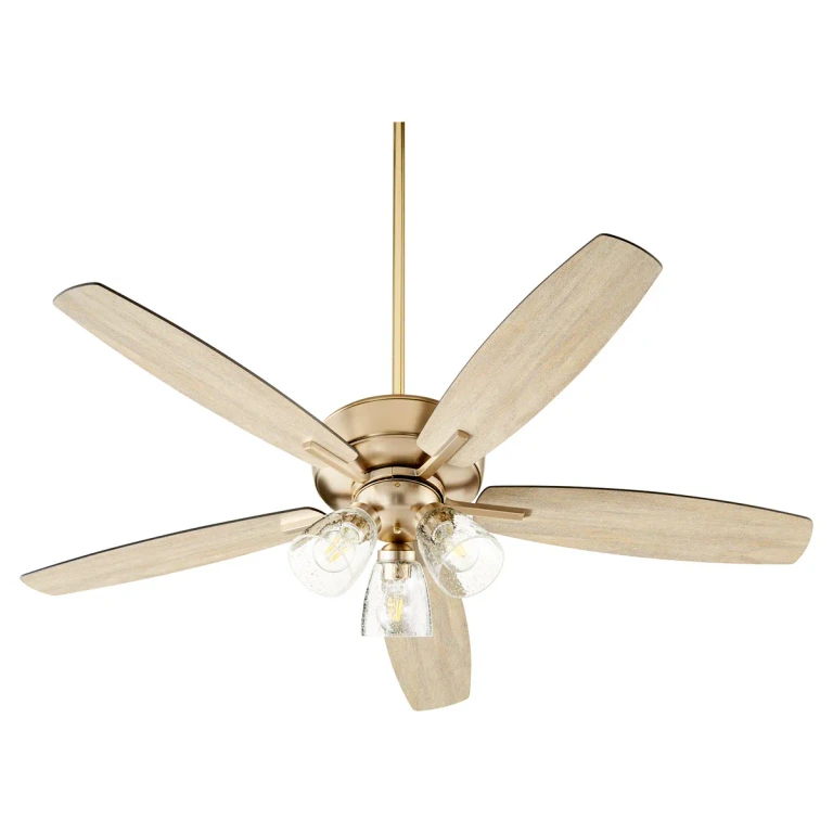 Aged Brass 52"Ceiling Fan from the Breeze Collection