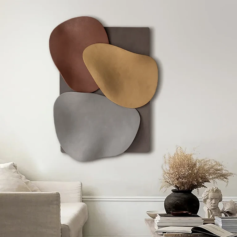 31.5" Large 3D Abstract & Geometric Metal Wall Decor Art for Living Room Bedroom