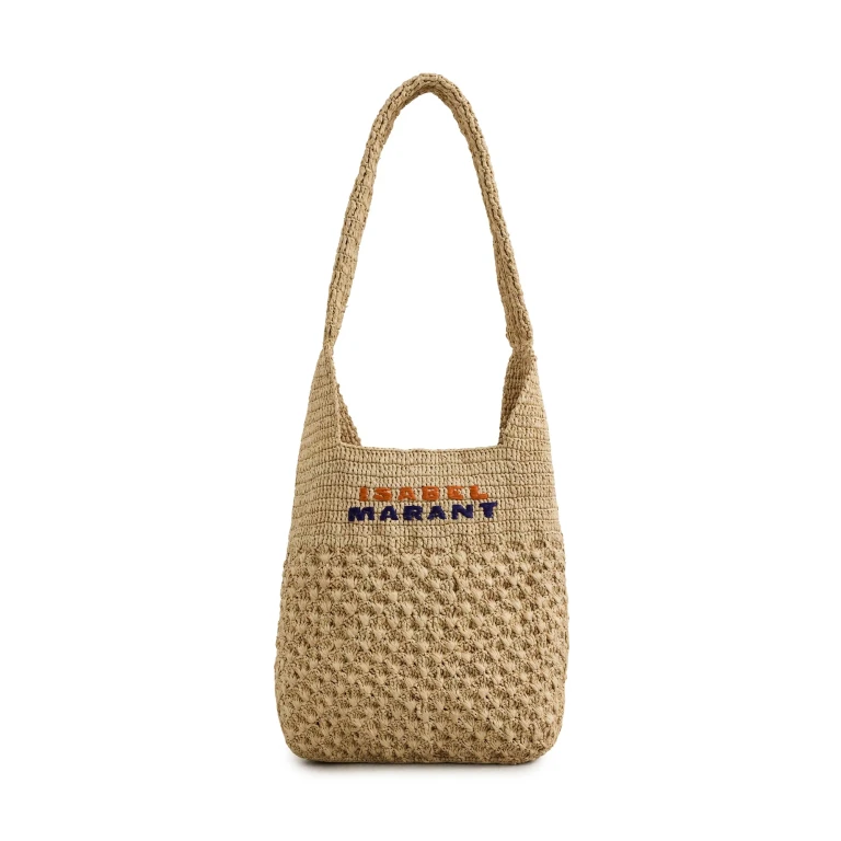 Isabel Marant Praia Small Tote Natural/Purple/Orange One Size