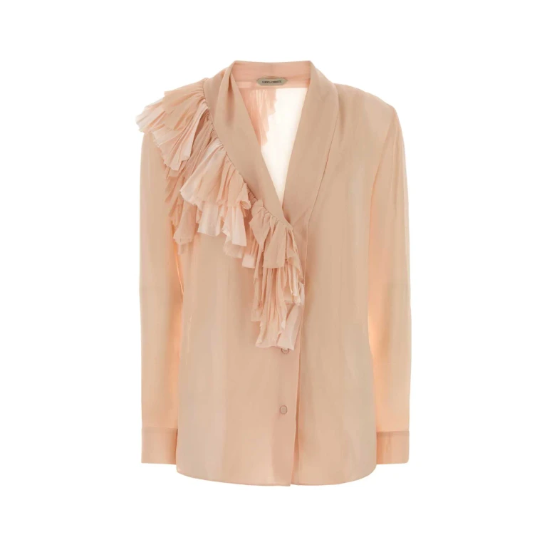 Alberta Ferretti Light Pink Silk Shirt