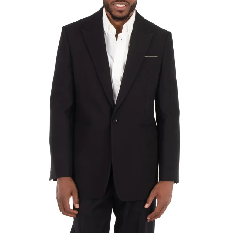 Burberry Single-Breasted Wool Tailored Jacket