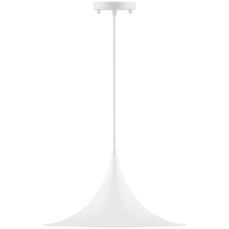 Matte White LED Pendant from the Costa Collection