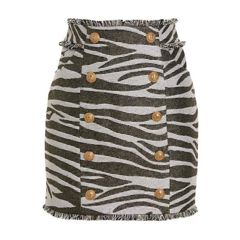 Balmain Zebra Miniskirt