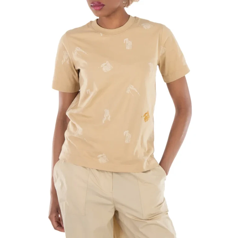 Burberry Equestrian Knight Cotton T-Shirt