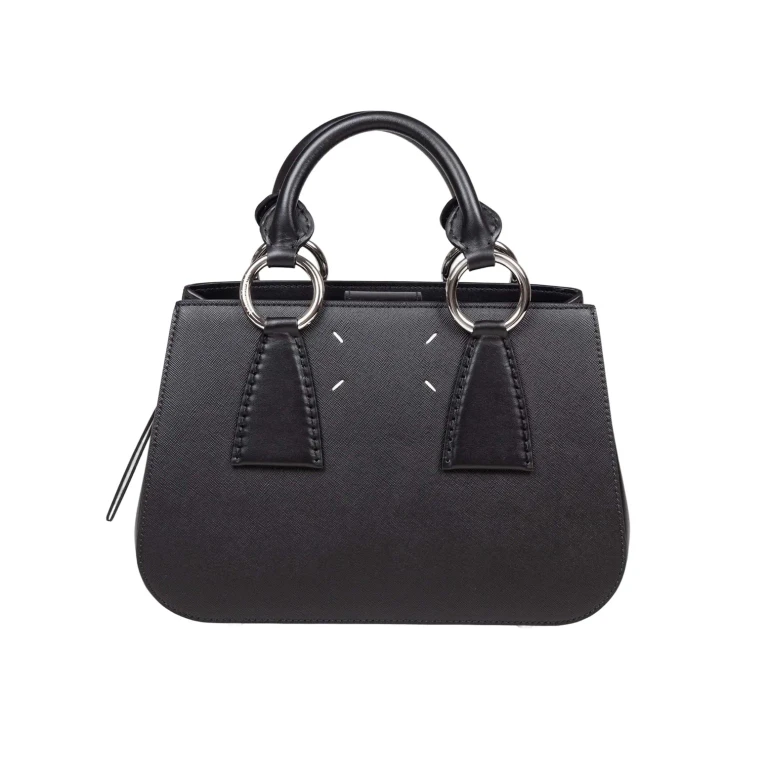 Y/Project Black Leather Handbag