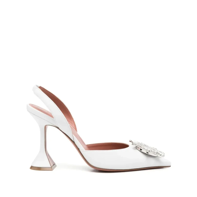Amina Muaddi Begum Sling scarpins slingback de malha