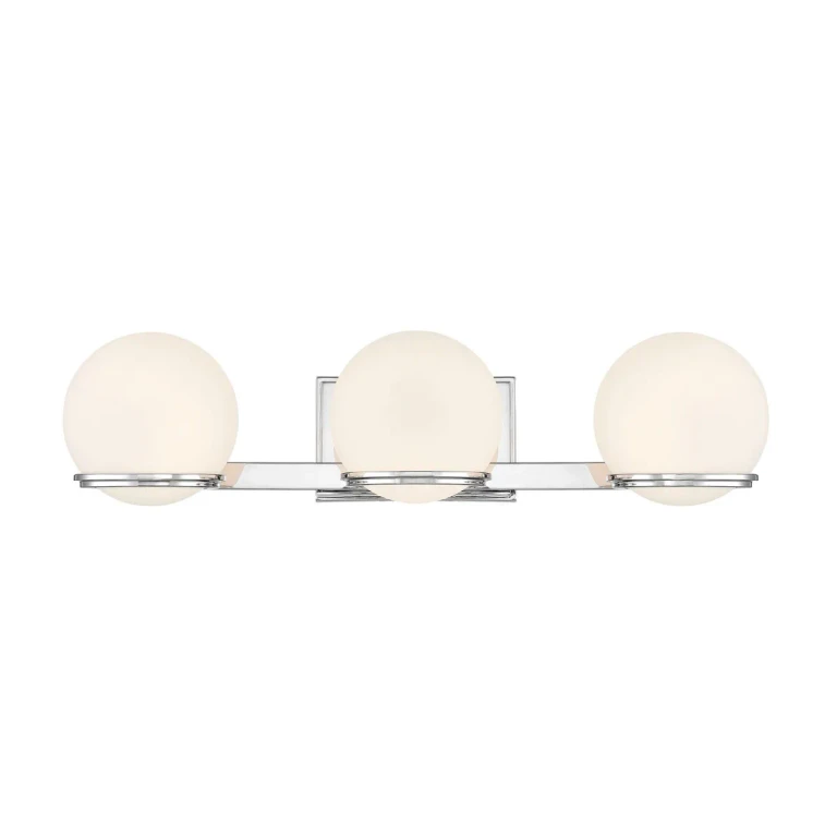Chrome LED Bathroom Vanity Light from the Hollywood Nights Collection