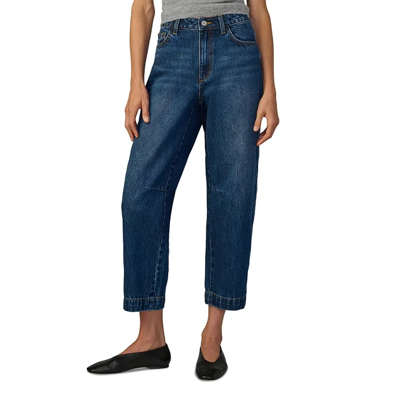 Joe's Jeans The Wilder Relaxed Cropped Barrel Jeans in Unmistakable
