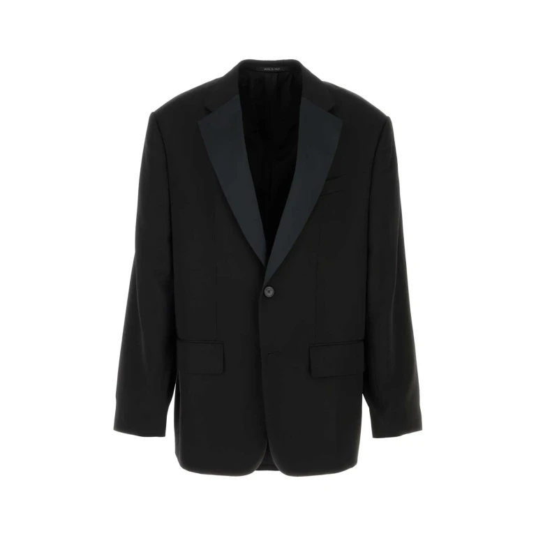 Balenciaga 857393tnt39 1000 Black Giacche E Gilet