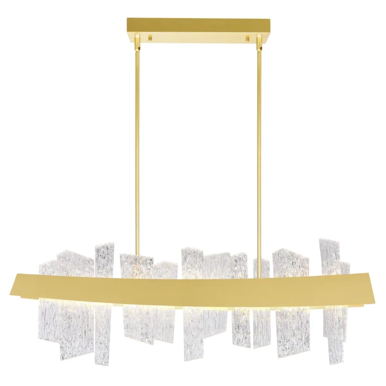 Satin Gold LED Chandelier from the Guadiana Collection