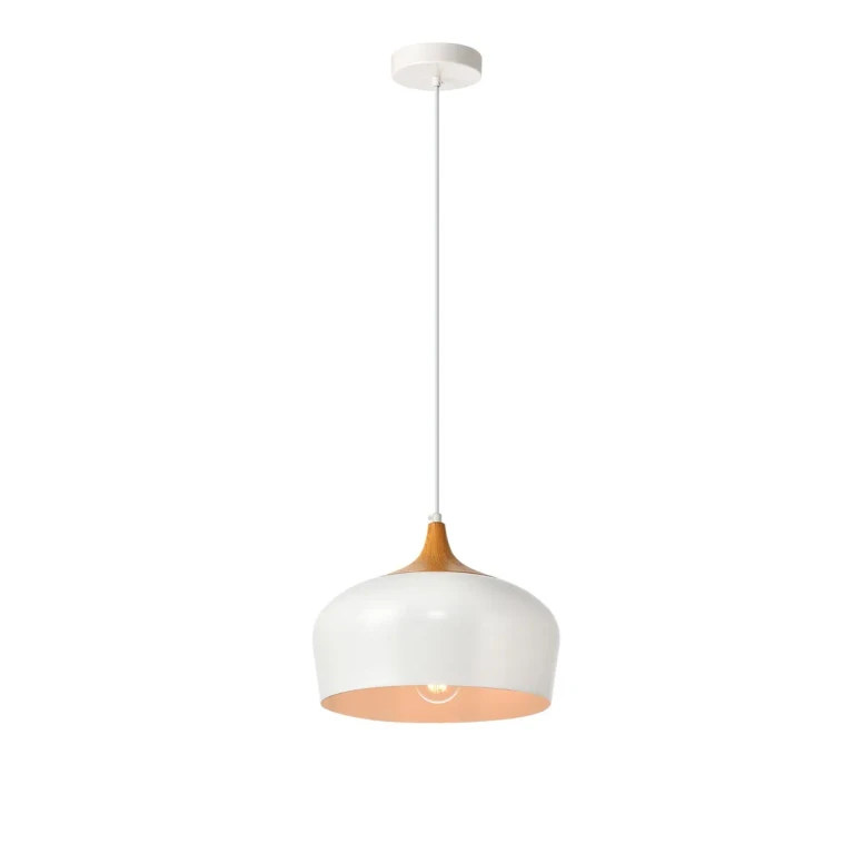 White One Light Pendant from the Nora Collection