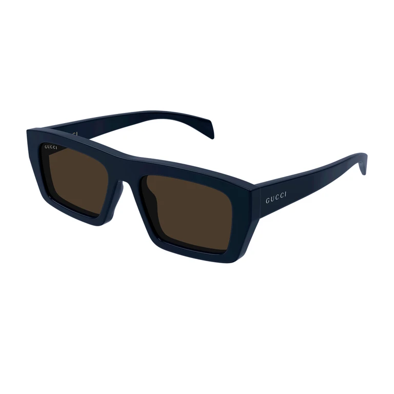 Gucci GG2020S Logo Institutional 003 Blue Brown Blu Recycled Acetate Occhiali Da Sole - Men