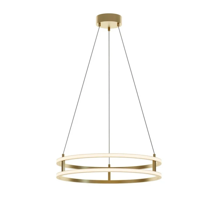Gold LED Pendant from the Gemini Collection