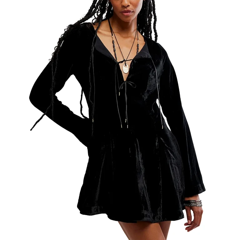 Free People Linney Velvet Mini Dress