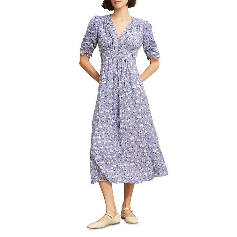 Hobbs London Stowe Smocked Dress