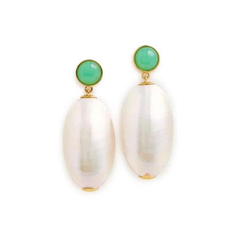 Lizzie Fortunato Campana Earrings White One Size