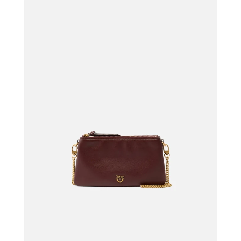 Pinko - Petit sac à bandoulière Mini Double Bag en cuir