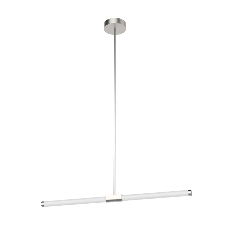 Brushed Nickel LED Linear Pendant from the Akari Collection
