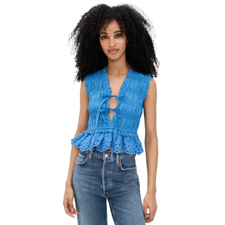 RAILS Martine Top Harbor Blue S